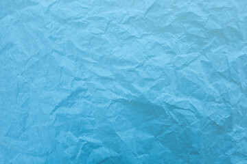 Blue paper with wrinkles texture