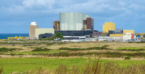 Fototapeta na wymiar Wylfa Site, Nuclear Decommissioning Authority, Magnox Ltd, Wales