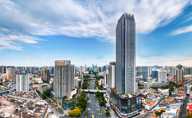 Obraz premium Urban scenery of Nanning, Guangxi, China