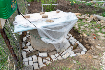 old village well, repair, restoration and cleaning of a wooden well, services for the annual cleaning of drinking wells in the village