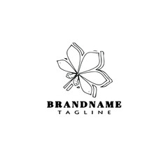 Fototapeta premium leaf logo cartoon icon design template flat isolated vector illustration