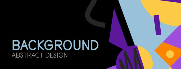 Abstract background with blocks, lines, geometric shapes. Techno or business concept for wallpaper, banner, background, landing page