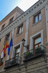 Obraz premium Toledo, Spain, details of architecture from the Roman and Visigoth Periods. Toledo is built mostly in the Gothic style of architecture, but it also demonstrates characteristics of the Changing style.