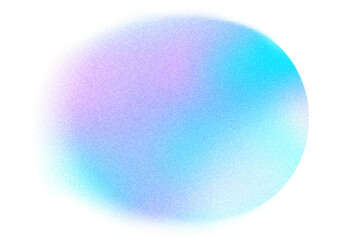 Abstract pastel neon holographic blurred grainy circle gradient on white background texture. Colorful digital grain soft noise effect pattern. Lo-fi multicolor vintage retro design template copy space - obrazy, fototapety, plakaty