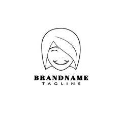 style avatar logo icon design template vector illustration