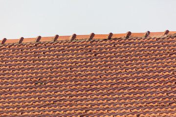 Old roof tiles as background.
