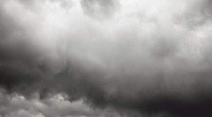 Autumn background with storm clouds