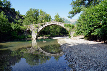 Fototapeta na wymiar Greece, Ancient Stone Bridge