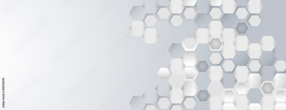 Poster Abstract pattern hexagons. Vector creative minimalistic design background