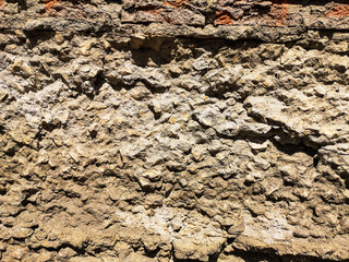 Old plaster on the wall.