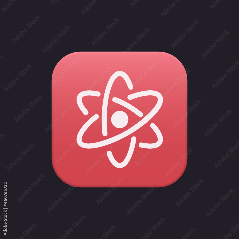 Canvas Prints atom - sticker