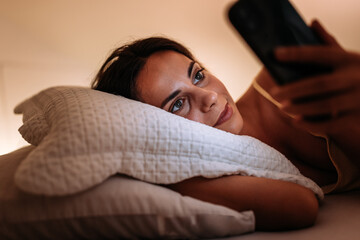 Adult woman, making sure she read everything.