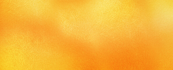 Fototapeta na wymiar Metallic yellow orange golden foil texture. Vibrant yellow orange foil background.
