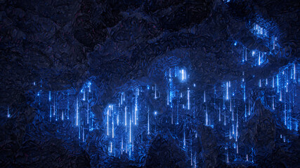 Magic cavern 3D rendering illustration