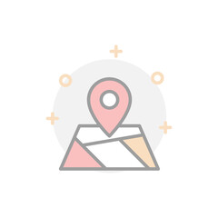 location icon concept design illustration