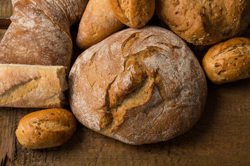 Close-up of traditional bread