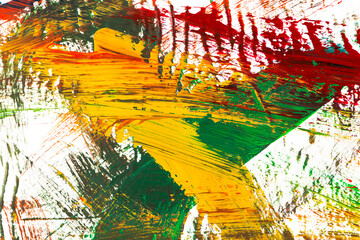 board with paint stains