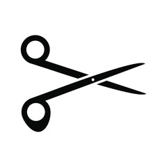 Scissors vector icon. barber illustration sign. cut symbol. hairdresser logo.