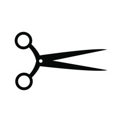 Scissors vector icon. barber illustration sign. cut symbol. hairdresser logo.