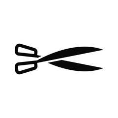 Scissors vector icon. barber illustration sign. cut symbol. hairdresser logo.