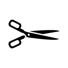 Scissors vector icon. barber illustration sign. cut symbol. hairdresser logo.