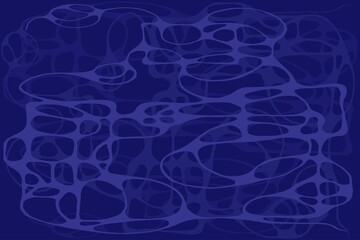 Doodle surreal fantasy weaves purple background. Fantastic graphic artwork. Hand drawn simple illustration.