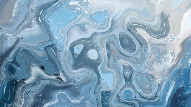 Abstract marble liquid animation. Fluid art. Swirls of marble. Digitally created colorful Liquid marble texture. Marble ink. Colorful Design Texture Marbling Background.	