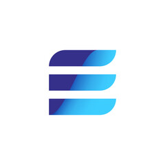 E letter modern logo