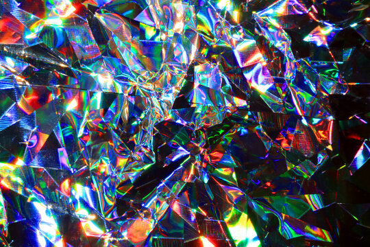 Holographic Sci-Fi Futuristic Vibe Abstract Shiny Background