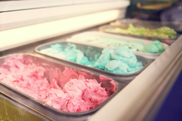 ice cream colorful summer cold dessert outside