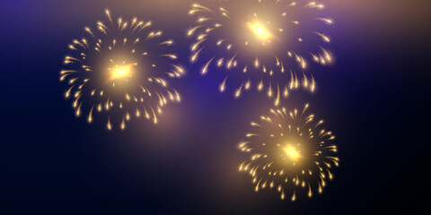 firework and christmas themed Celebration party 2022 Happy New Year background design.