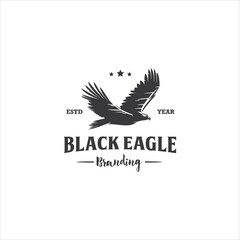 Eagle Hawk Bird Logo Design Vector Image