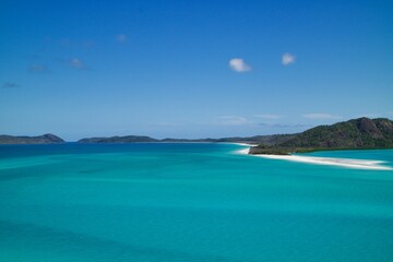 Whitehaven Beach in Whitsunday Island in QLD Australia 