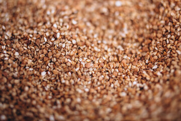 Buckwheat porriage close up