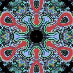 Energy glitch technology mandala kaleidoscope molecule creative art abstract background spiritual psychedelic trippy backdrop
