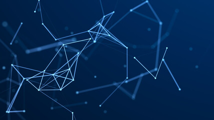 Geometric space representing DNA. Medical background. 3d