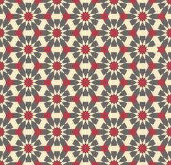 Geometric seamless pattern based on traditional Islamic ornament