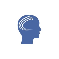 Head Tech logo icon isolated on white background