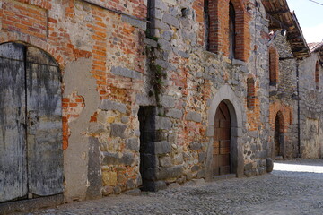 Medieval walls in Candelo hamlet