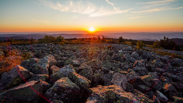 Couch&eacute; de soleil - Cr&ecirc;t de la Perdrix