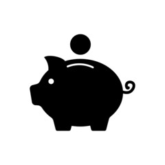 Piggy bank icon. Business concept