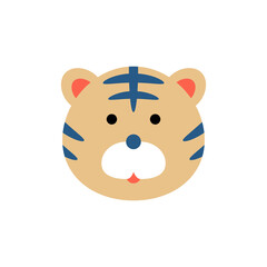 Tiger icon symbol simple design