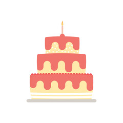 Big cake icon simple design