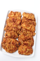 Schnitzel aus Sweinelende in Leinsamenpanat.