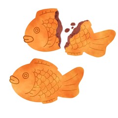 たい焼き イラスト