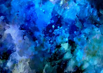 水彩の水色テクスチャ背景
