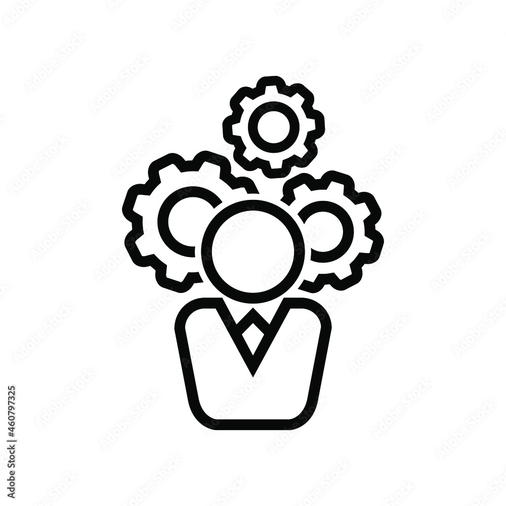 Sticker business management icon