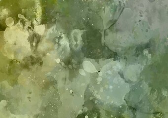 緑色の幻想的なキラキラ水彩テクスチャ背景
