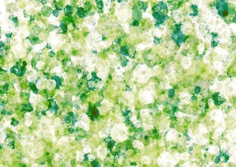 緑の幻想的なキラキラ水彩テクスチャ背景
