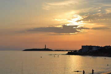 Atardecer en playas de Cadiz
